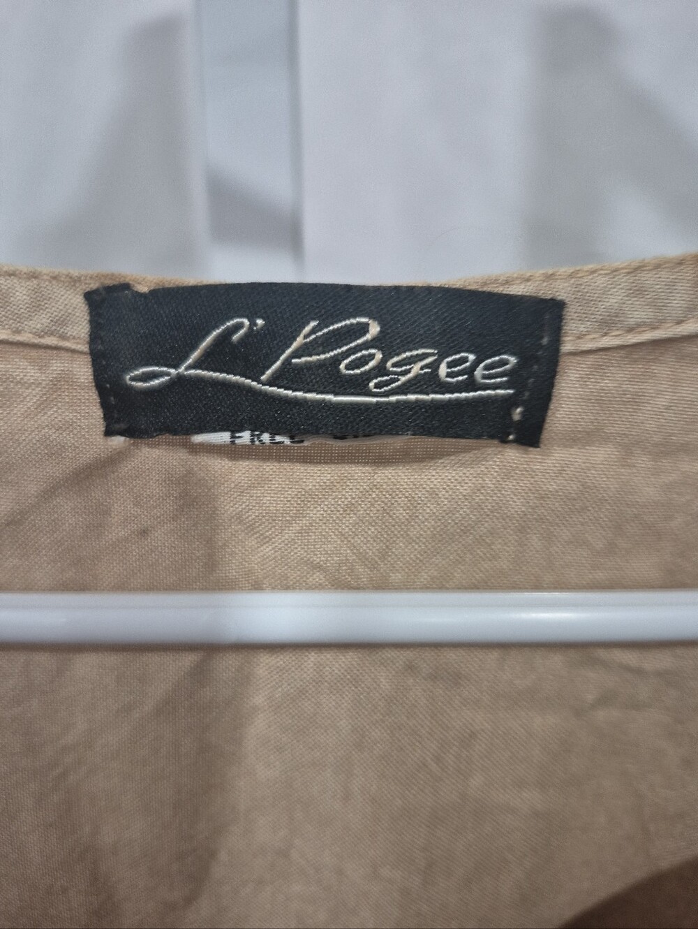 L'Pogee Embroidered Boho Tunic Top, 100% Viscose, Free Size (L) 3/4 Sleeves - Picture 3 of 3